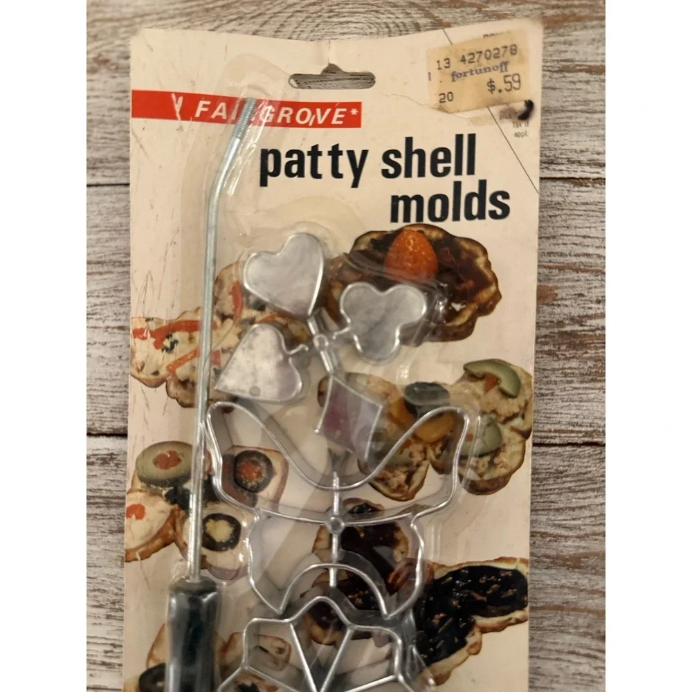 Fairgrove Patty Shell Set Rosette No.187 Party‎ Pastries Tarts Vintage 1982 NEW!